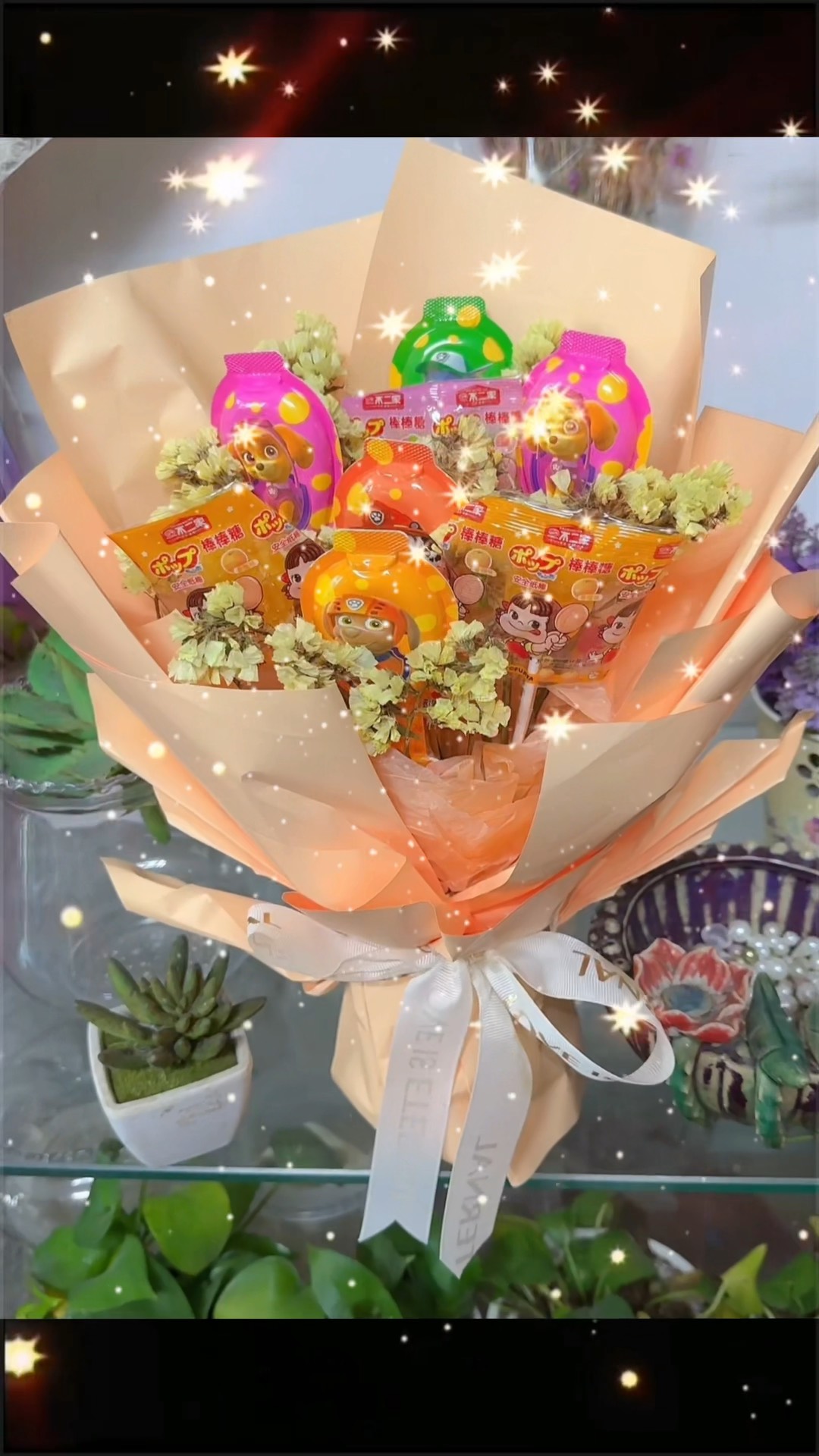 零食花束手工教程