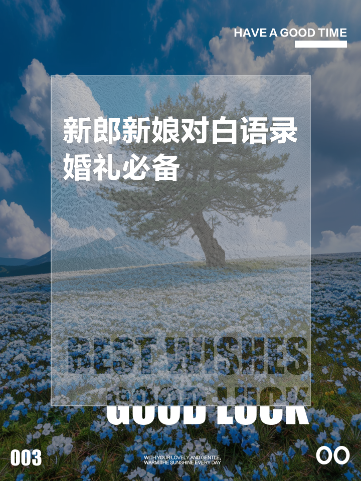 新郎的婚礼台词