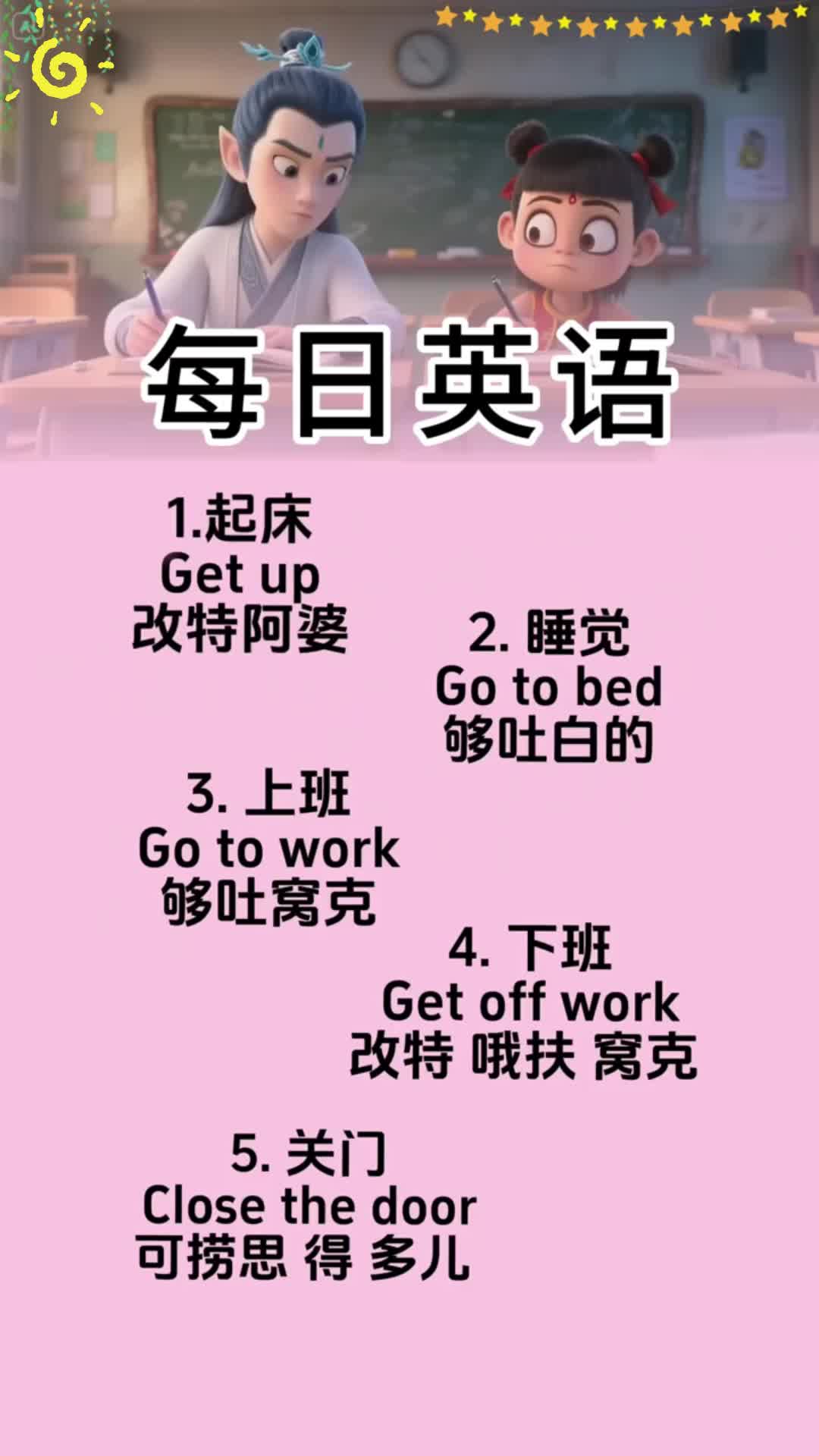 内容用英语如何读